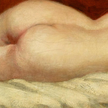 Nudo Femminile Addormentato William Etty wet31 quadro stampato su tela