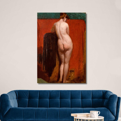 Nudo Femminile In Piedi 2 William Etty wet33 quadro stampato su tela