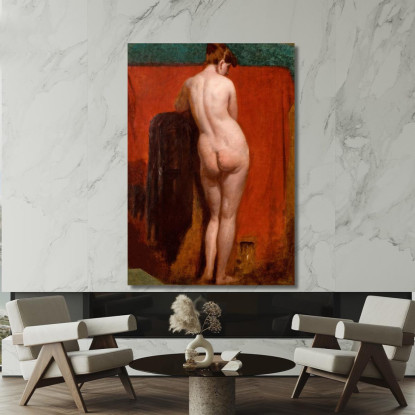 Nudo Femminile In Piedi 2 William Etty wet33 quadro stampato su tela