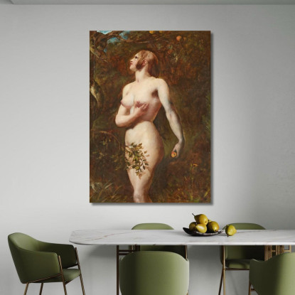 La Tentazione Di Eva Nel Giardino William Etty wet42 quadro stampato su tela