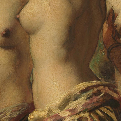 Le Tre Grazie William Etty wet43 quadro stampato su tela