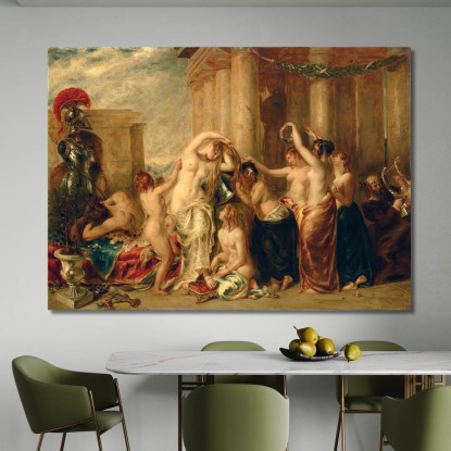 Venere E I Suoi Satelliti William Etty wet45 quadro stampato su tela