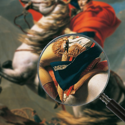 Napoleone Attraversa Le Alpi Jacques Louis David jld20 quadro stampato su tela