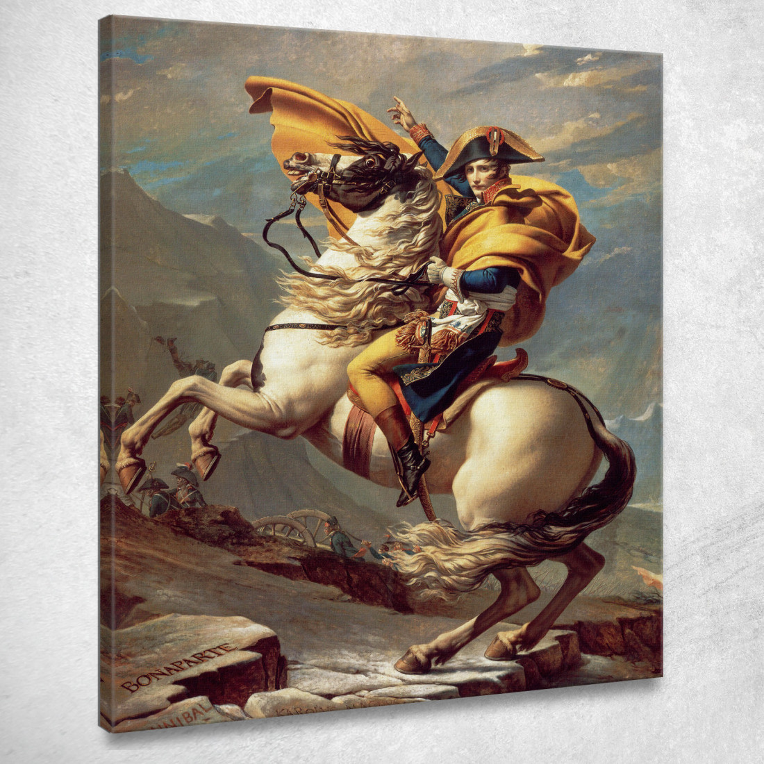 Napoleone Attraversa Le Alpi Jacques Louis David jld21 quadro stampato su tela Napoleone Attraversa Le Alpi Jacques Louis David jld21 quadro stampato su tela