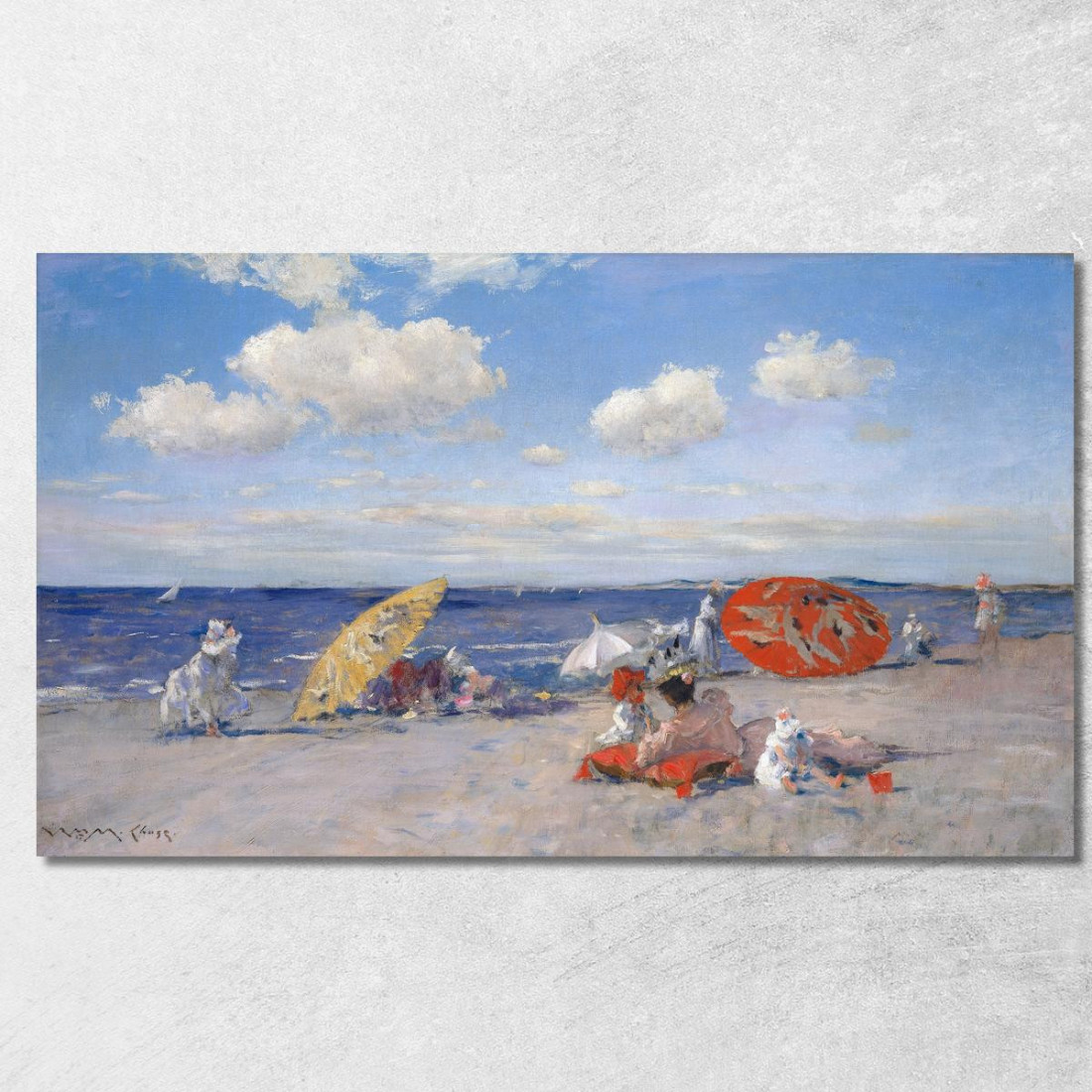 In Riva Al Mare William Merritt Chase wmc8 quadro stampato su tela In Riva Al Mare William Merritt Chase wmc8 quadro stampato su tela