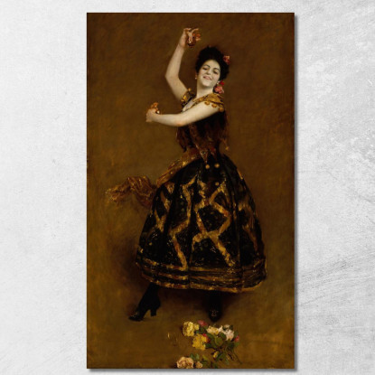 Carmencita William Merritt Chase wmc11 quadro stampato su tela