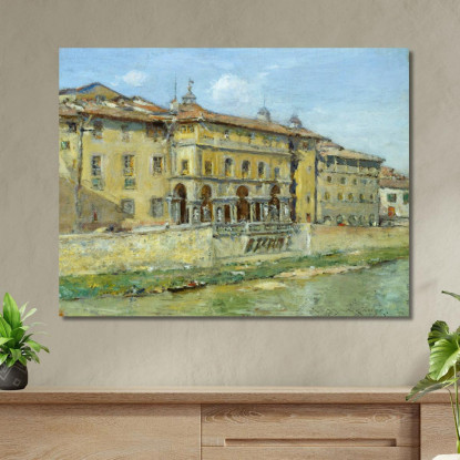 Firenze William Merritt Chase wmc19 quadro stampato su tela