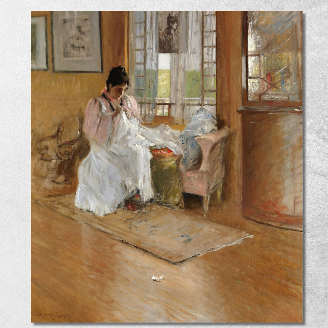 Per Il Piccolo William Merritt Chase wmc20 quadro stampato su tela Per Il Piccolo William Merritt Chase wmc20 quadro stampato su tela