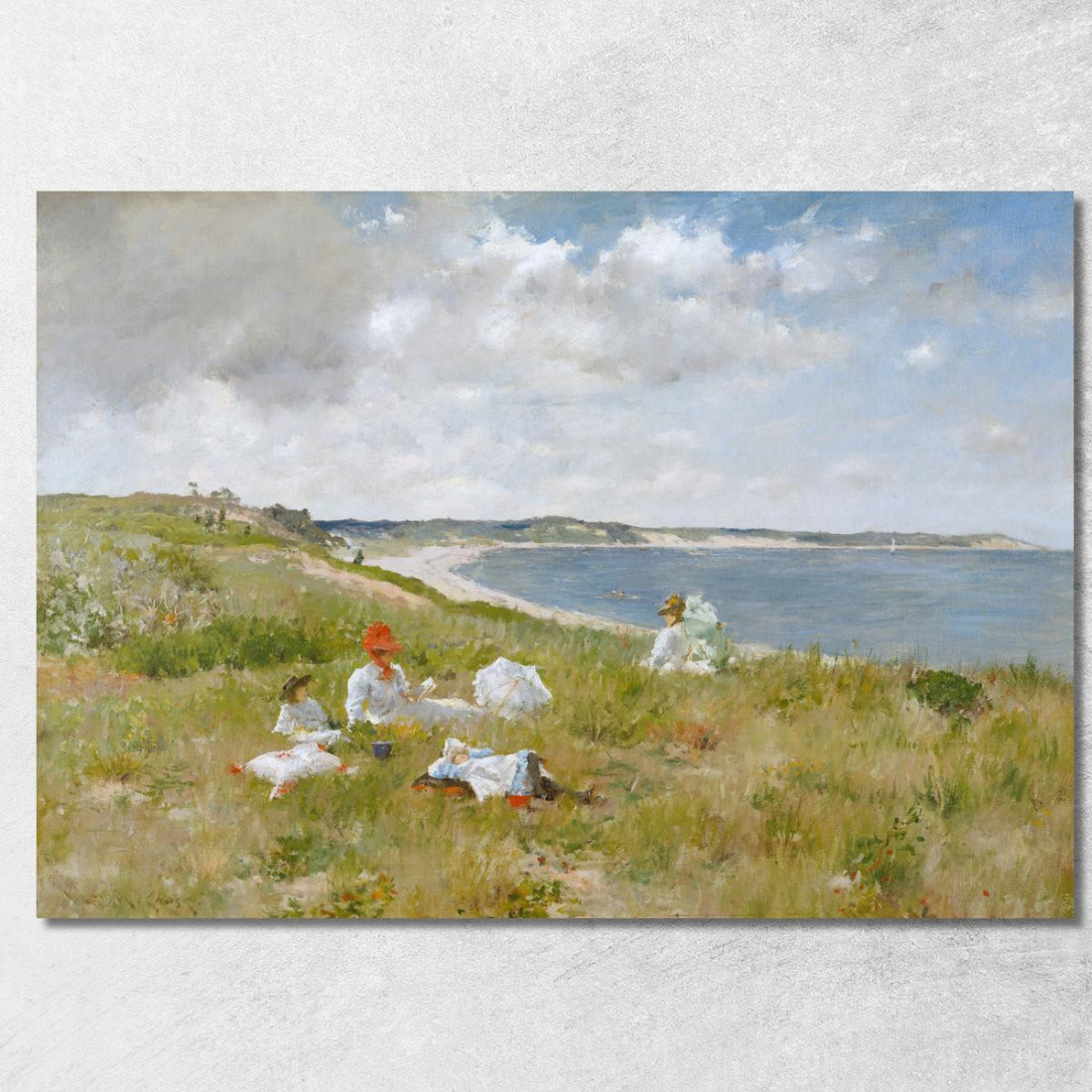 Ore Di Inattività William Merritt Chase wmc29 quadro stampato su tela Ore Di Inattività William Merritt Chase wmc29 quadro stampato su tela
