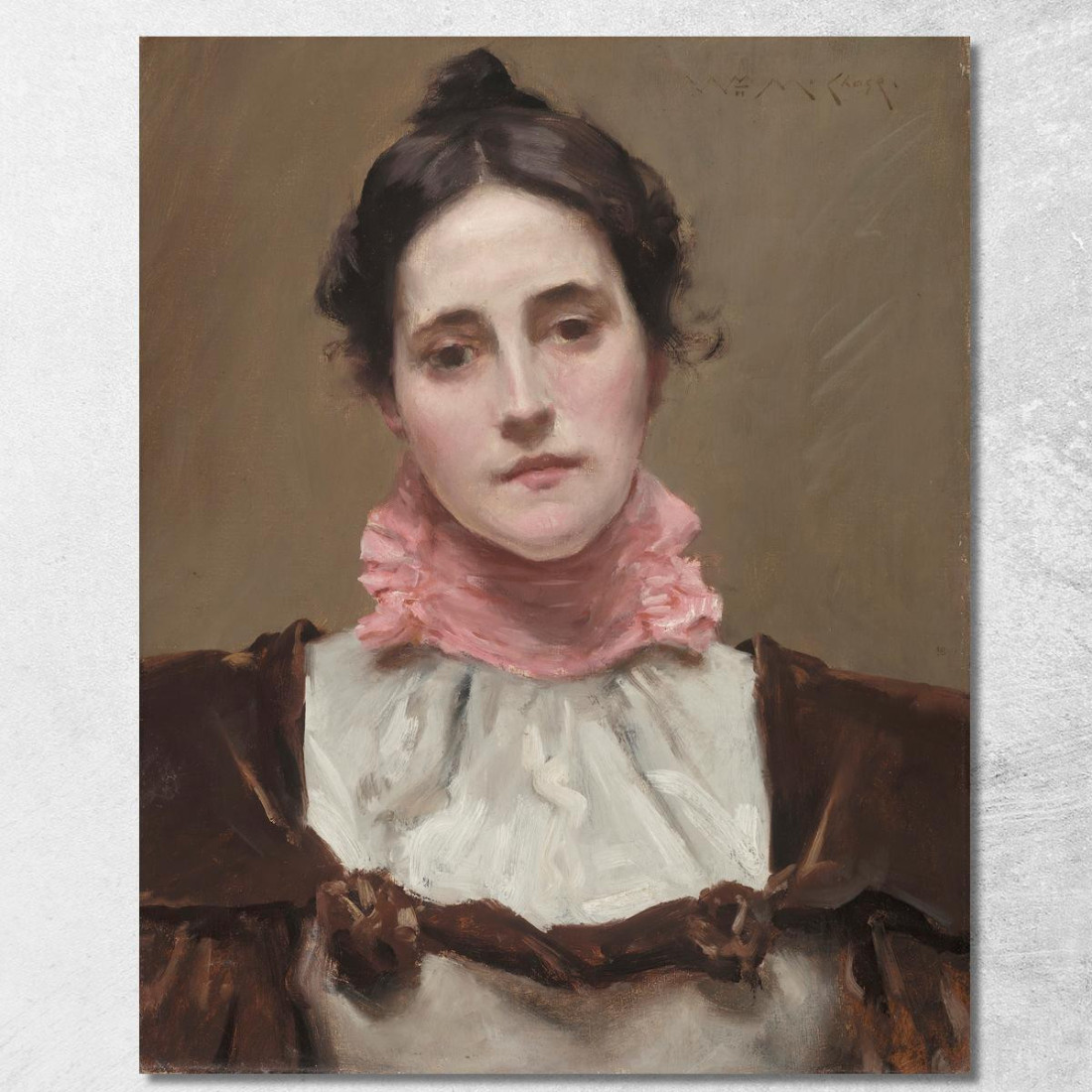La Signora William Merritt Chase William Merritt Chase wmc45 quadro stampato su tela La Signora William Merritt Chase William Merritt Chase wmc45 quadro stampato su tela