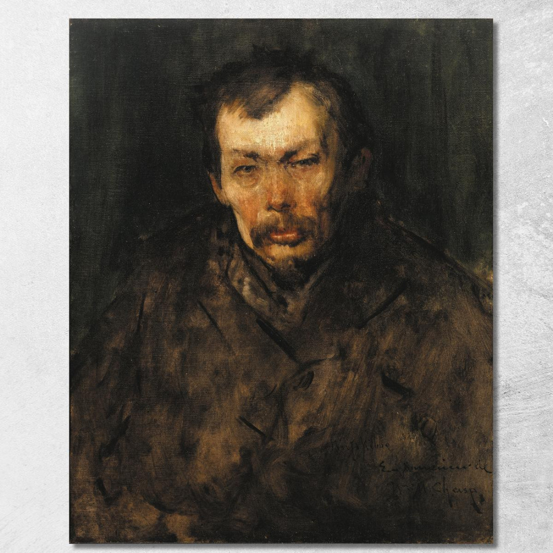 Ritratto Di Un Uomo 2 William Merritt Chase wmc55 quadro stampato su tela Ritratto Di Un Uomo 2 William Merritt Chase wmc55 quadro stampato su tela
