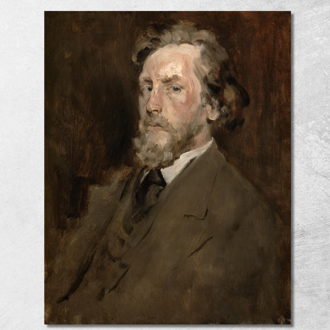 Ritratto Di Un Uomo William Merritt Chase wmc56 quadro stampato su tela Ritratto Di Un Uomo William Merritt Chase wmc56 quadro stampato su tela