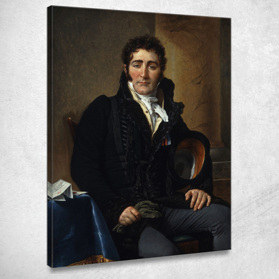 Ritratto Del Conte Di Turenne Jacques Louis David jld28 quadro stampato su tela Ritratto Del Conte Di Turenne Jacques Louis David jld28 quadro stampato su tela