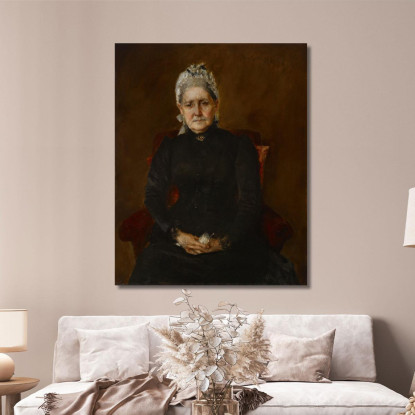 Ritratto Di Mia Madre Sarah Swaim Chase William Merritt Chase wmc64 quadro stampato su tela