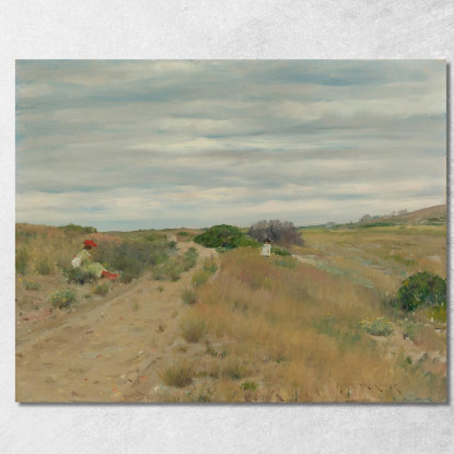 La Vecchia Strada Di Sabbia William Merritt Chase wmc99 quadro stampato su tela