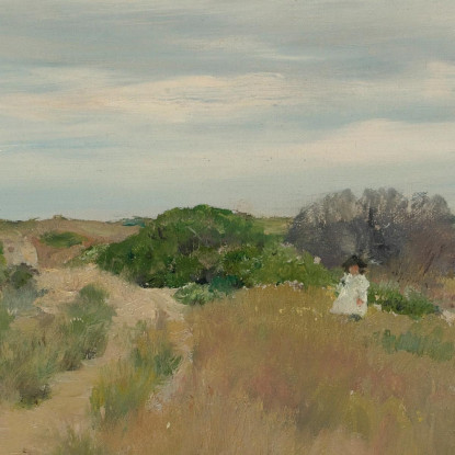 La Vecchia Strada Di Sabbia William Merritt Chase wmc99 quadro stampato su tela