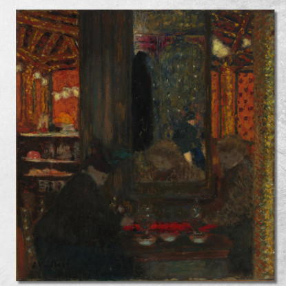 Al Caffè Édouard Vuillard evu7 quadro stampato su tela