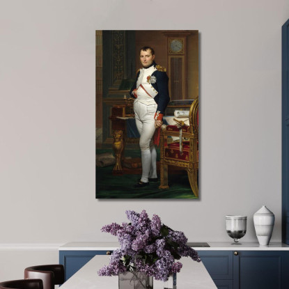 L'Imperatore Napoleone Nel Suo Studio Alle Tuileries Jacques Louis David jld39 quadro stampato su tela