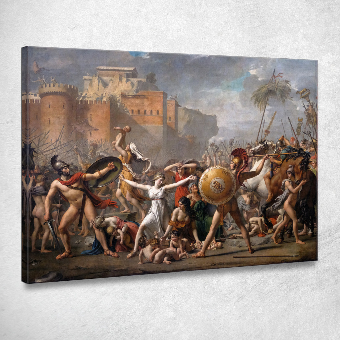 L'Intervento Delle Sabine Jacques Louis David jld42 quadro stampato su tela L'Intervento Delle Sabine Jacques Louis David jld42 quadro stampato su tela