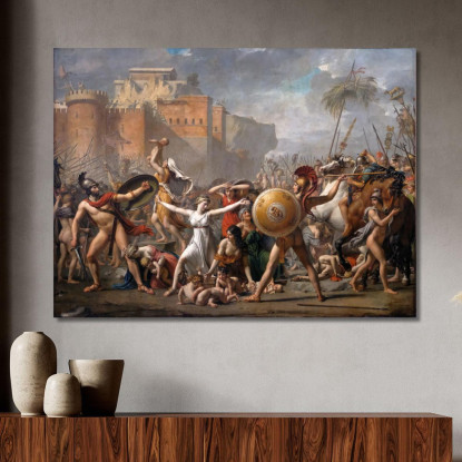 L'Intervento Delle Sabine Jacques Louis David jld42 quadro stampato su tela