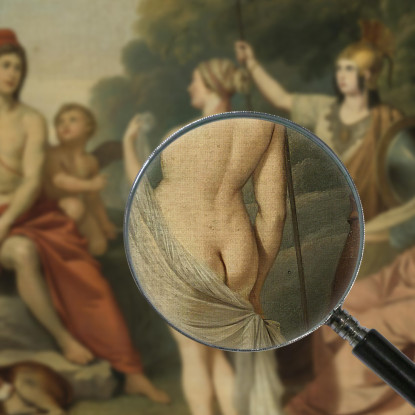 Il Giudizio Di Parigi Jacques Louis David jld43 quadro stampato su tela