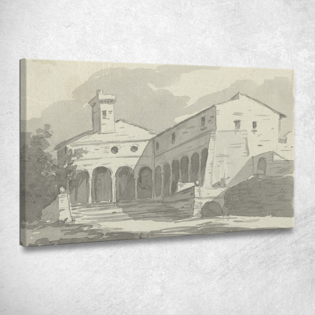Chiesa Di Sant'Onofrio Roma Jacques Louis David jld49 quadro stampato su tela Chiesa Di Sant'Onofrio Roma Jacques Louis David jld49 quadro stampato su tela