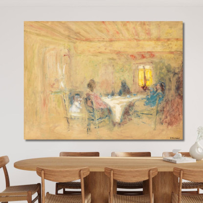 A Tavola Édouard Vuillard evu182 quadro stampato su tela
