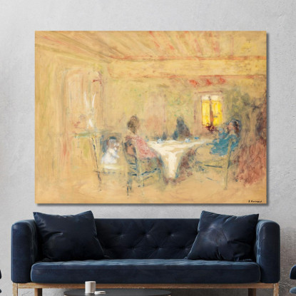 A Tavola Édouard Vuillard evu182 quadro stampato su tela