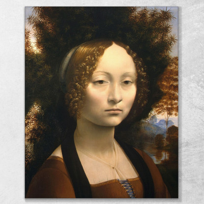 Ritratto Di Ginevra De' Benci Leonardo Da Vinci ldv2 quadro stampato su tela