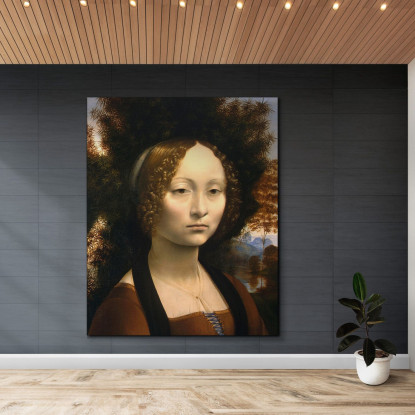 Ritratto Di Ginevra De' Benci Leonardo Da Vinci ldv2 quadro stampato su tela