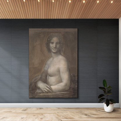 La Gioconda Nuda Leonardo Da Vinci ldv5 quadro stampato su tela