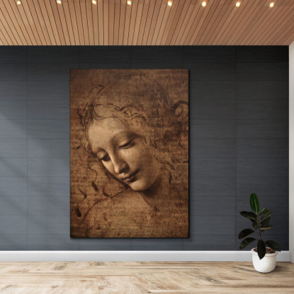 La Scapigliata Leonardo Da Vinci ldv20 quadro stampato su tela