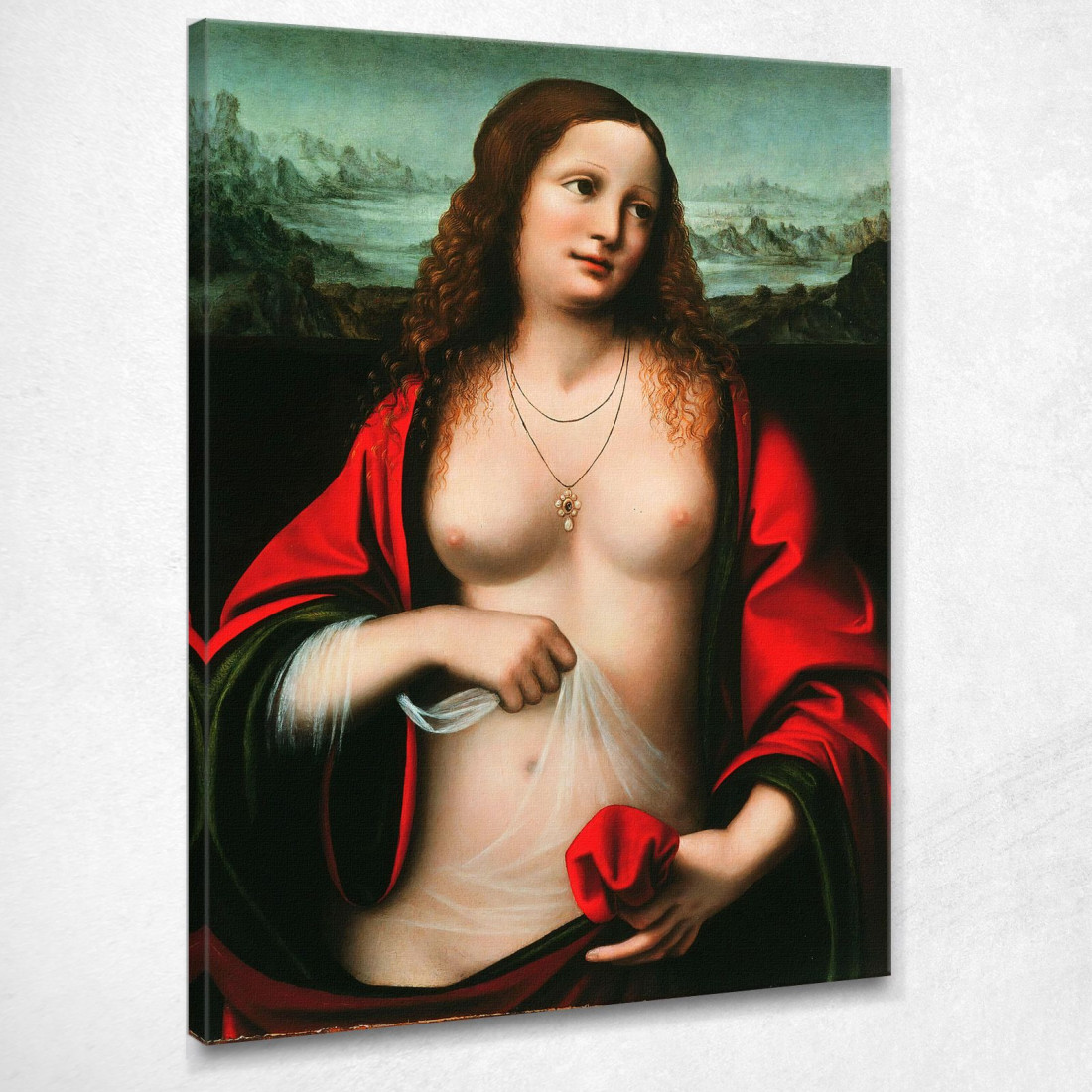 Maria Maddalena Leonardo Da Vinci ldv23 quadro stampato su tela Maria Maddalena Leonardo Da Vinci ldv23 quadro stampato su tela