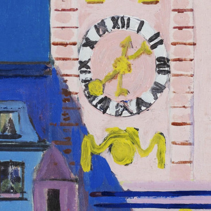 Berna Con Campanile 1935 Ernst Ludwig Kirchner elk10 quadro stampato su tela