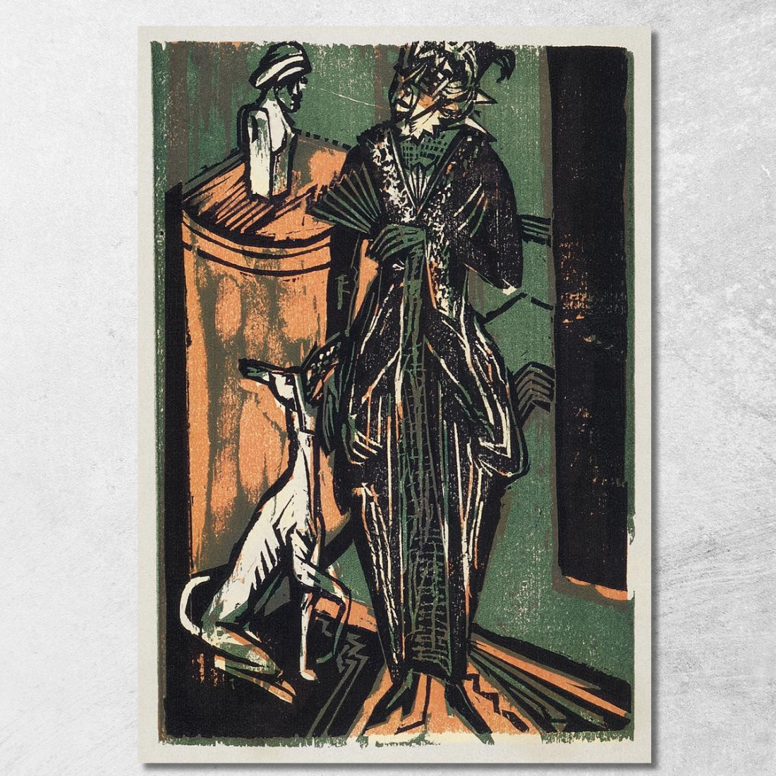 Catalogo Della Mostra Degli Abiti Della Signora Eucken 1916 Ernst Ludwig Kirchner elk13 quadro stampato su tela Catalogo Della Mostra Degli Abiti Della Signora Eucken 1916 Ernst Ludwig Kirchner elk13 quadro stampato su tela