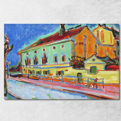 Dritto Della Sala Da Ballo Bellevue Ernst Ludwig Kirchner elk21 quadro stampato su tela