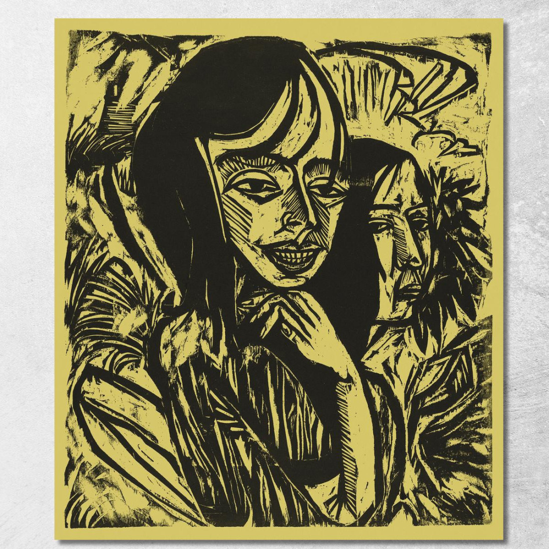 Ragazze Di Fehmarn 1913 Ernst Ludwig Kirchner elk52 quadro stampato su tela Ragazze Di Fehmarn 1913 Ernst Ludwig Kirchner elk52 quadro stampato su tela