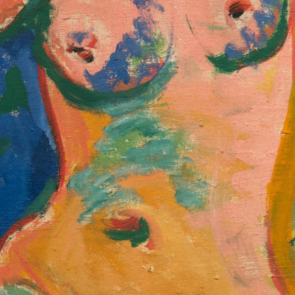 Ragazza In Un Prato Fiorito Ernst Ludwig Kirchner elk58 quadro stampato su tela