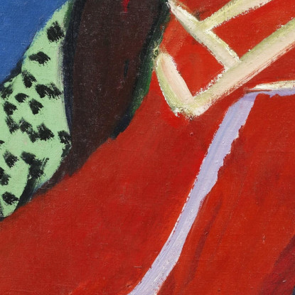 Ragazza Seduta 1910 Ernst Ludwig Kirchner elk115 quadro stampato su tela
