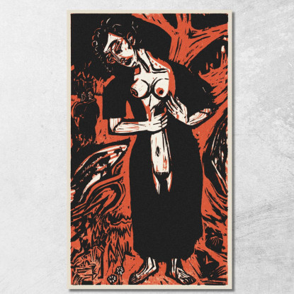 Il Suicidio 1921 Ernst Ludwig Kirchner elk138 quadro stampato su tela