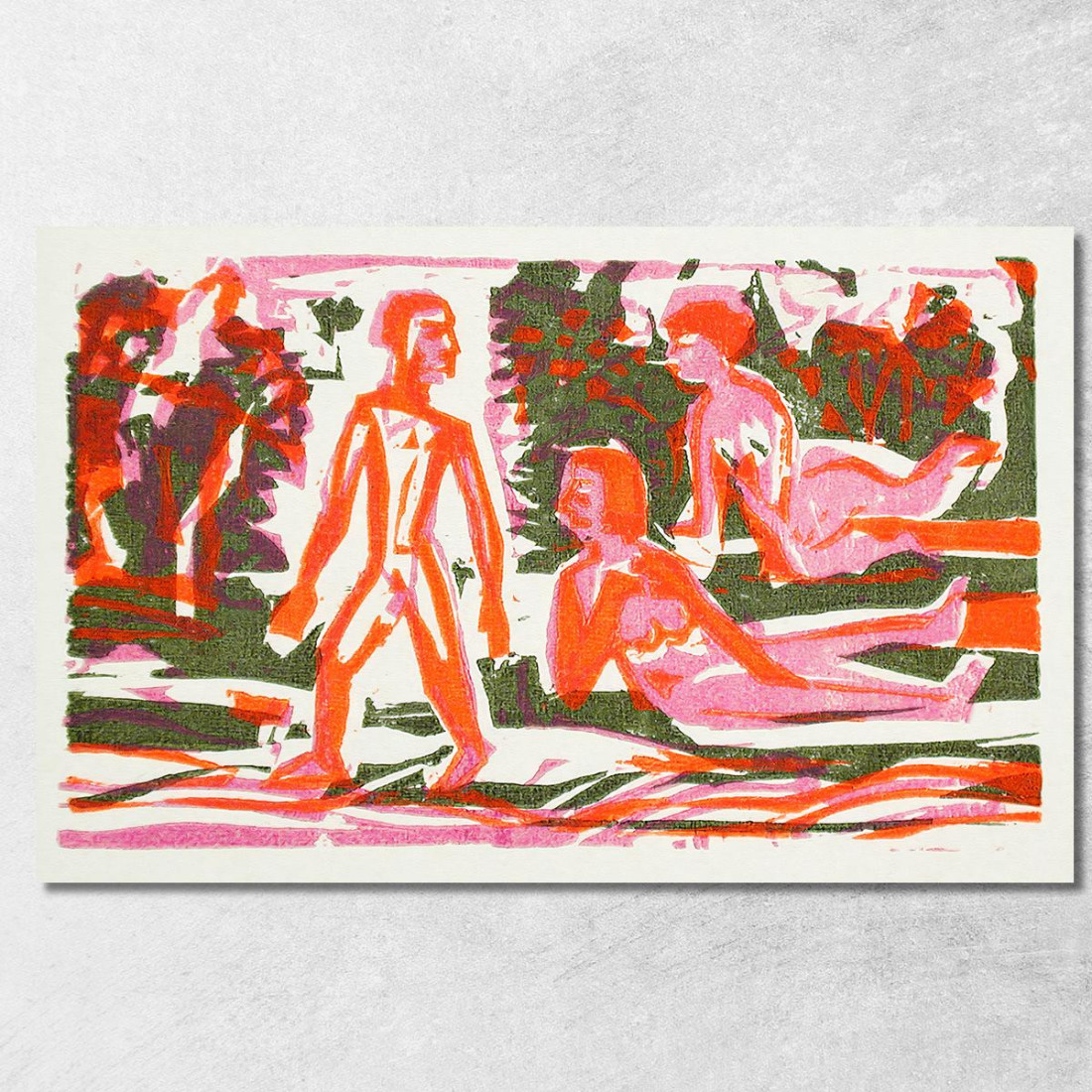 Le Xilografie Ernst Ludwig Kirchner elk142 quadro stampato su tela Le Xilografie Ernst Ludwig Kirchner elk142 quadro stampato su tela
