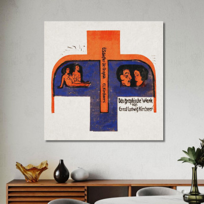 Senza Titolo Ernst Ludwig Kirchner elk154 quadro stampato su tela