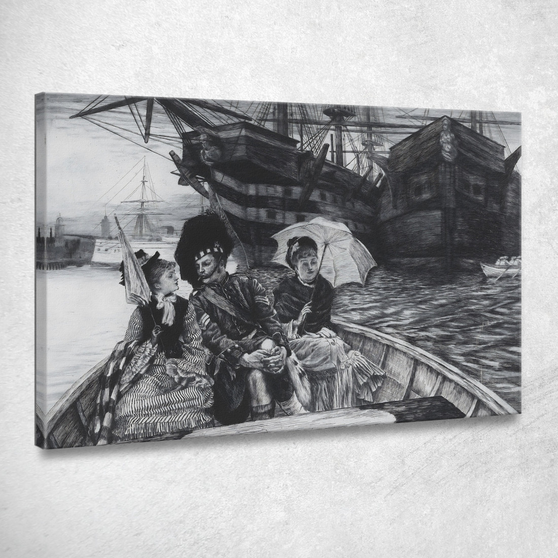 Il Mio Cuore Riposa Tra I Due James Tissot jts27 quadro stampato su tela Il Mio Cuore Riposa Tra I Due James Tissot jts27 quadro stampato su tela