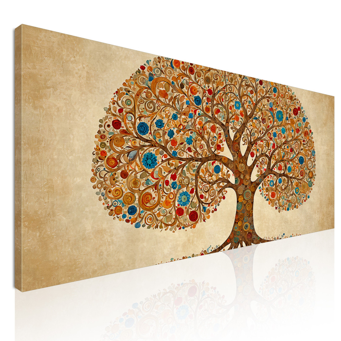 Quadro Albero Della Vita Cerchi E Colori Caldi avt23 quadro stampato su tela Quadro Albero Della Vita Cerchi E Colori Caldi avt23 quadro stampato su tela