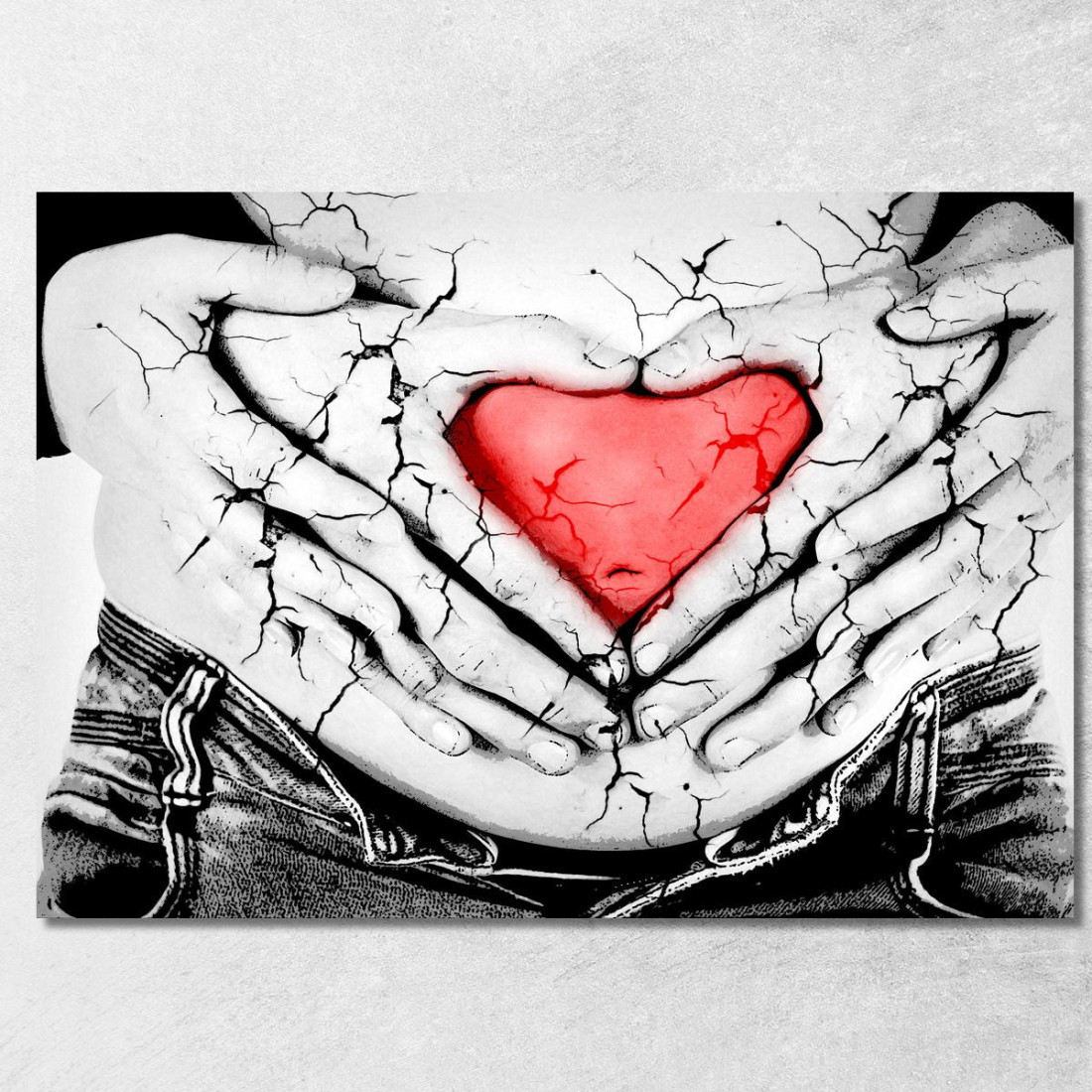 Quadro Astratto Amore In Un Abbraccio abs2 quadro stampato su tela Quadro Astratto Amore In Un Abbraccio abs2 quadro stampato su tela