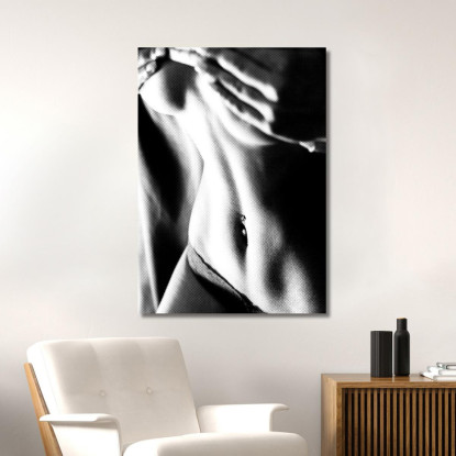 Quadro Astratto Body D'Acciaio Sexy Girl abs9 quadro stampato su tela