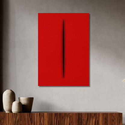 Quadro Astratto Fontana Rosso abs36 quadro stampato su tela