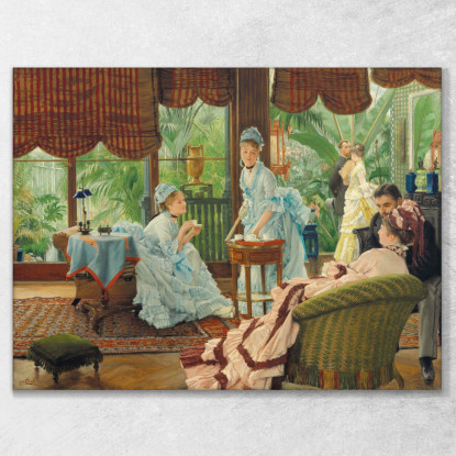 Nei Rivali Del Conservatorio James Tissot jts36 quadro stampato su tela