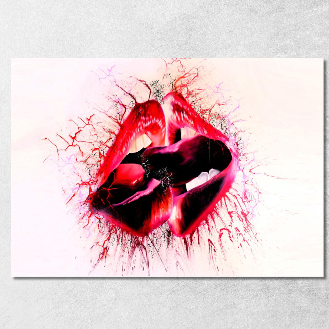 Quadro Astratto Fusione Di Passione abs38 quadro stampato su tela Quadro Astratto Fusione Di Passione abs38 quadro stampato su tela