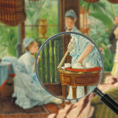 Nei Rivali Del Conservatorio James Tissot jts36 quadro stampato su tela